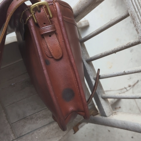 Vintage COACH 70's Saddle/ buckle Courier Large - Picture 12 of 17